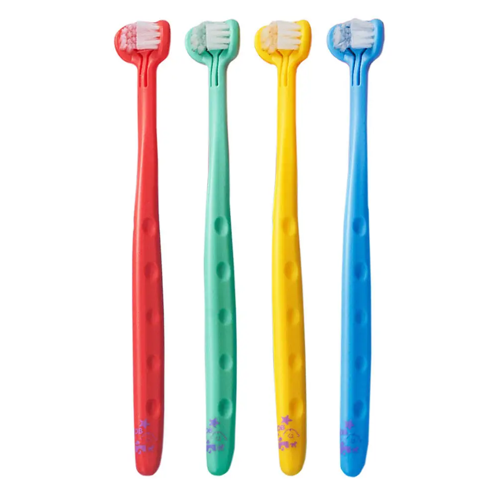 

4Pcs Kids Training Toothbrush Set Soft Bristles Baby Oral Care Cleaning Tool Massage Teeth Cleaning Brush Baby Toothbrush