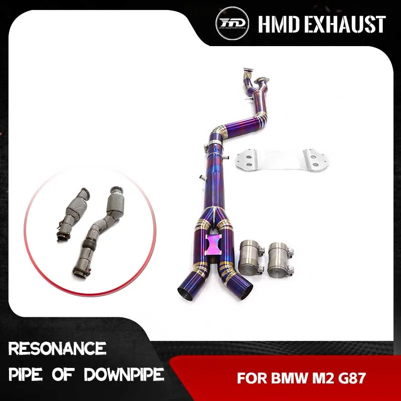 

HMD non-destructive replacement and installation for M2 G87 exhaust downpipe + titanium mid-section combination