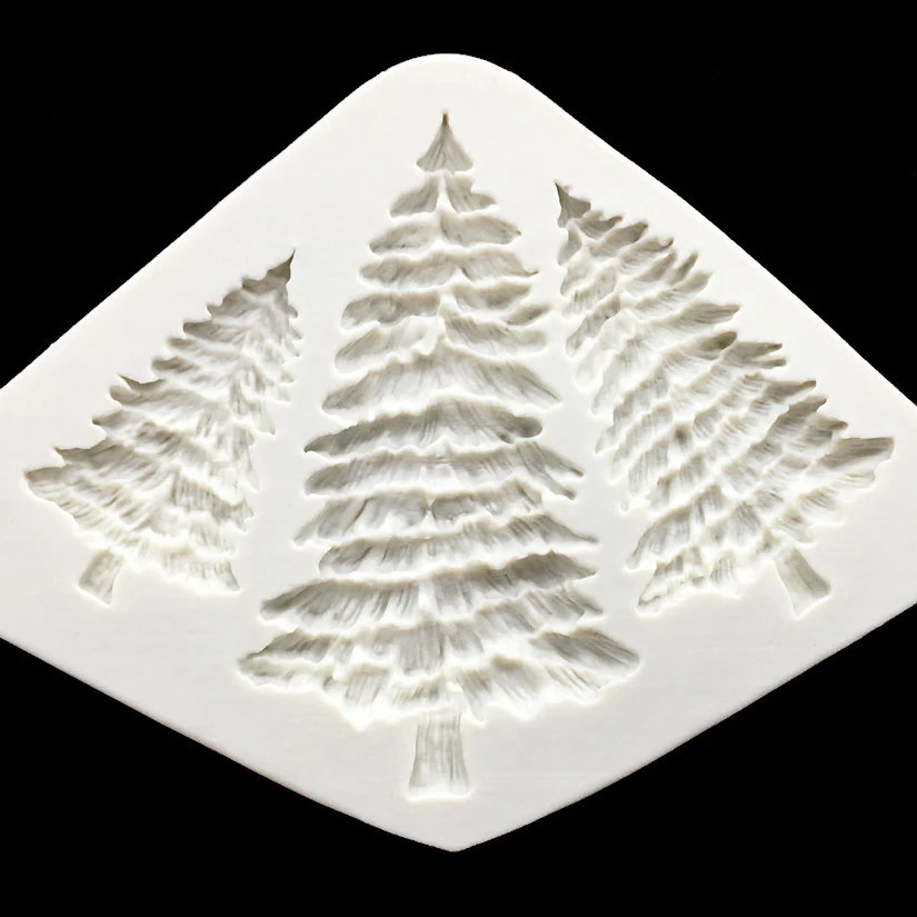 Christmas Tree Silicone Sugarcraft Mold Set Fondant Cake Decorating Tools