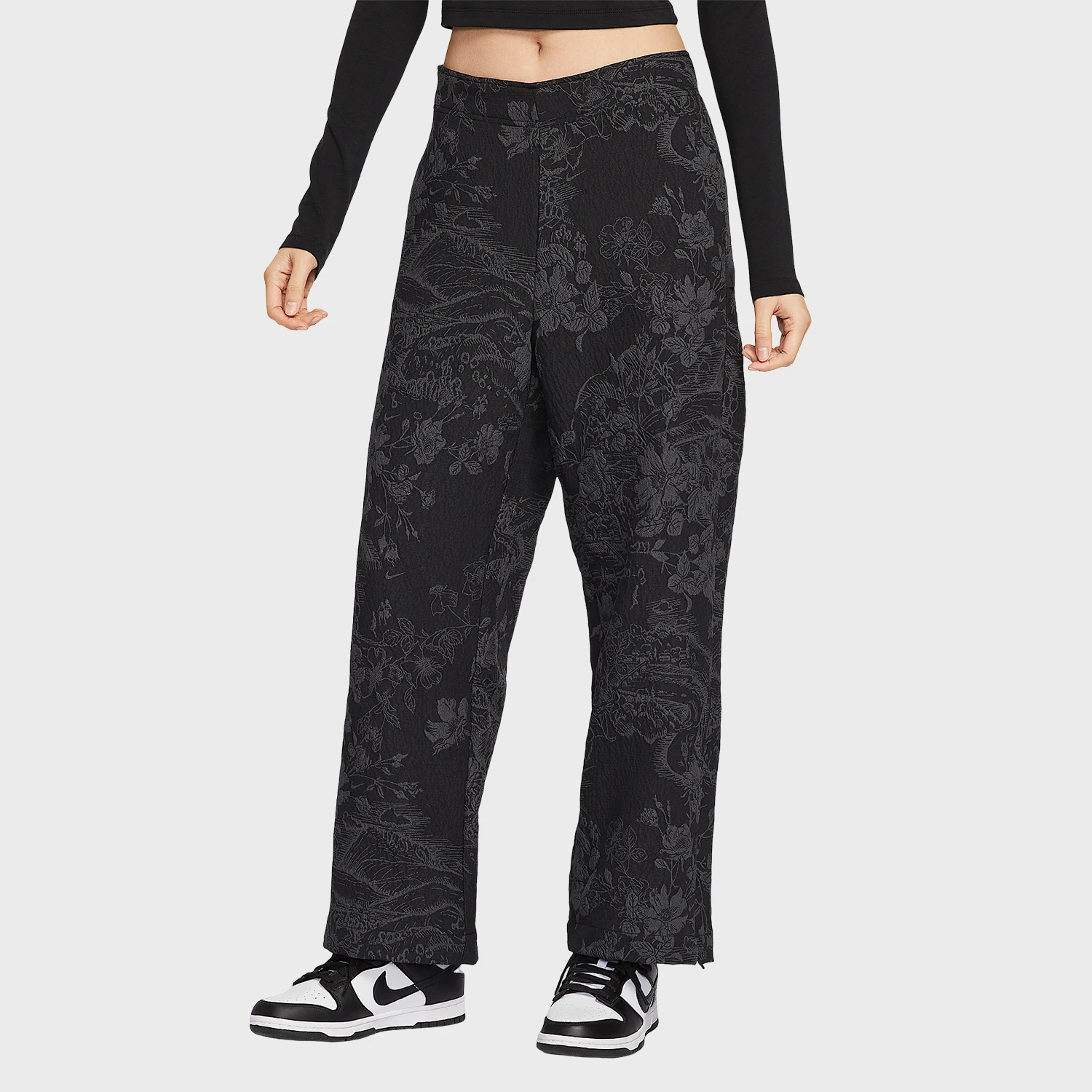 

Nike genuine spring new women's fashionable slit retro sports pants HF9589-010