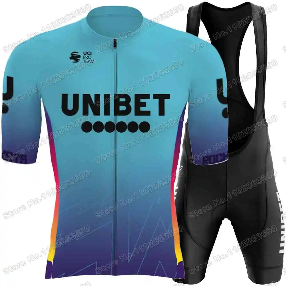 2024 TDT-Unibet Team Cycling Jersey Set Men Cycling Clothing Summer Road Bike Shirts Suit Bicycle Bib Shorts MTB Fietskleding