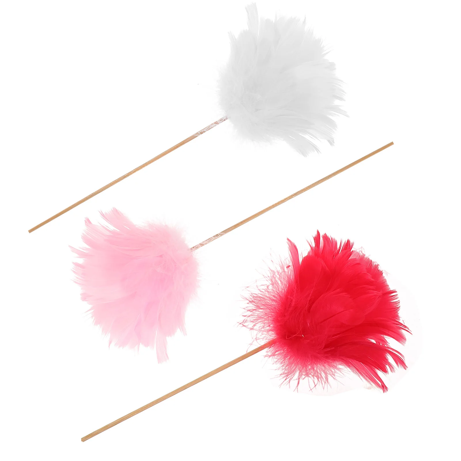 

3pcs Plume Flower Arrangement Natural Decor For Home Office Wedding Table Centerpieces Artificial Floral Pieces Vase