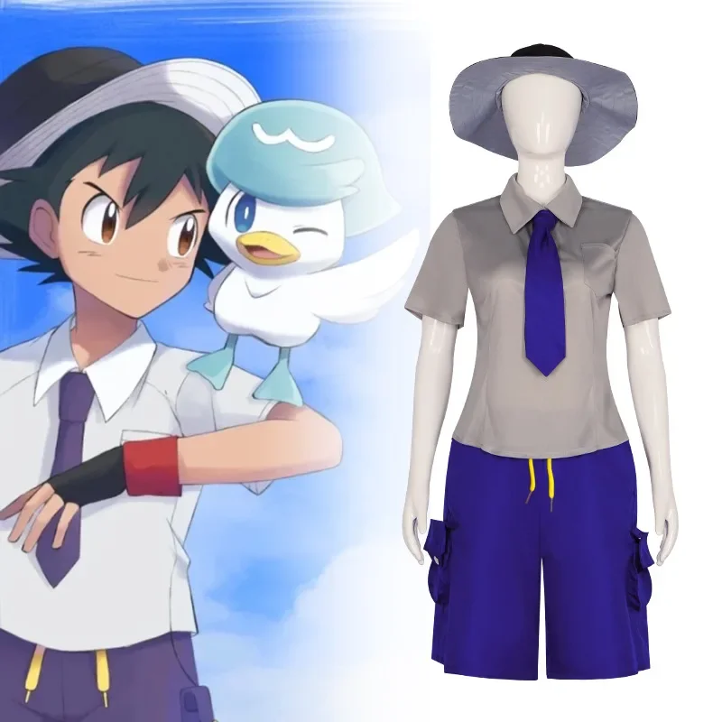 أزياء نارانجا أوفا أكاديمية التأثيرية بوكيمونينغ القرمزي والبنفسجي قبعة قميص ربطة عنق الجوارب ملابس جوليانا فلوريان زي مدرسي WB8435