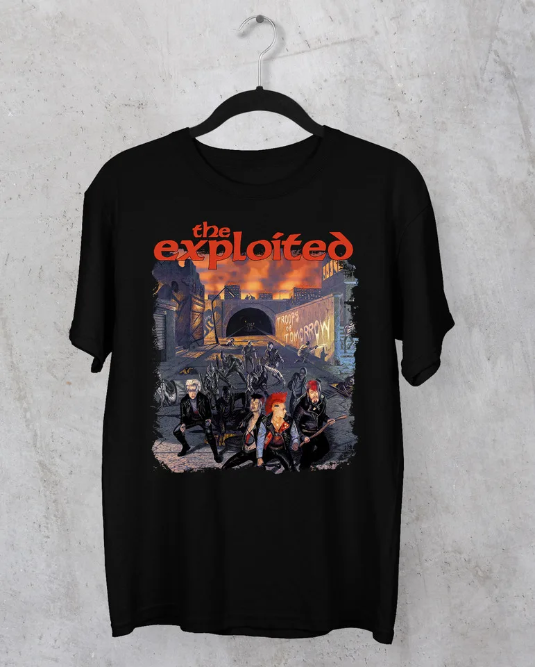 NEW The Exploited BAND black T shirt short sleeve