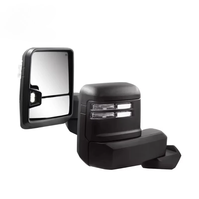 

Высококачественные боковые зеркала для бездорожья, черное зеркало заднего вида послепродажного обслуживания со светодиодной подсветкой указателя поворота для GMC 1500 2019