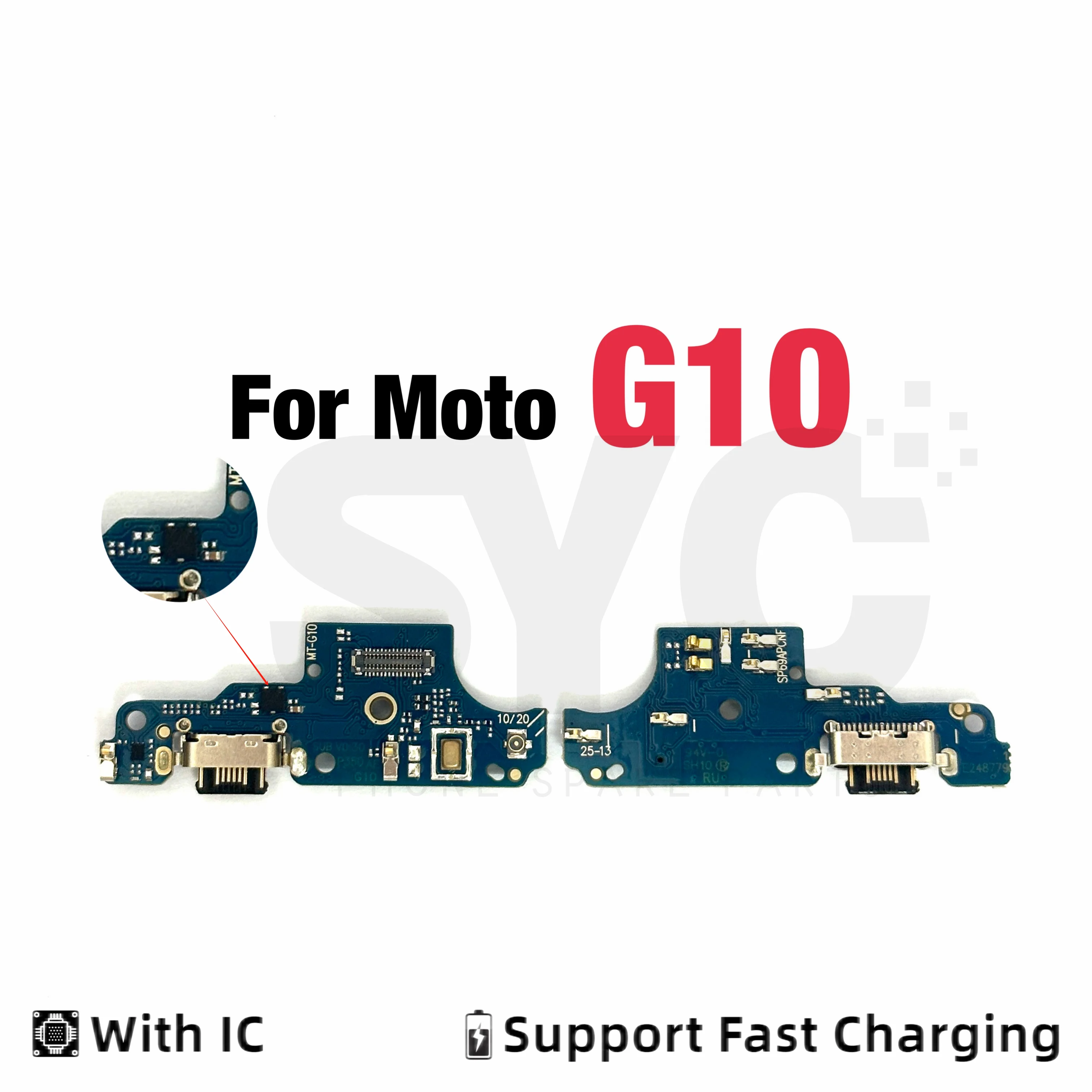 New Good quality USB Charge Port Dock Connector Charging Board Flex Cable For Motorola Moto G10 G20 G30 G50 G60 G31 G41 With IC