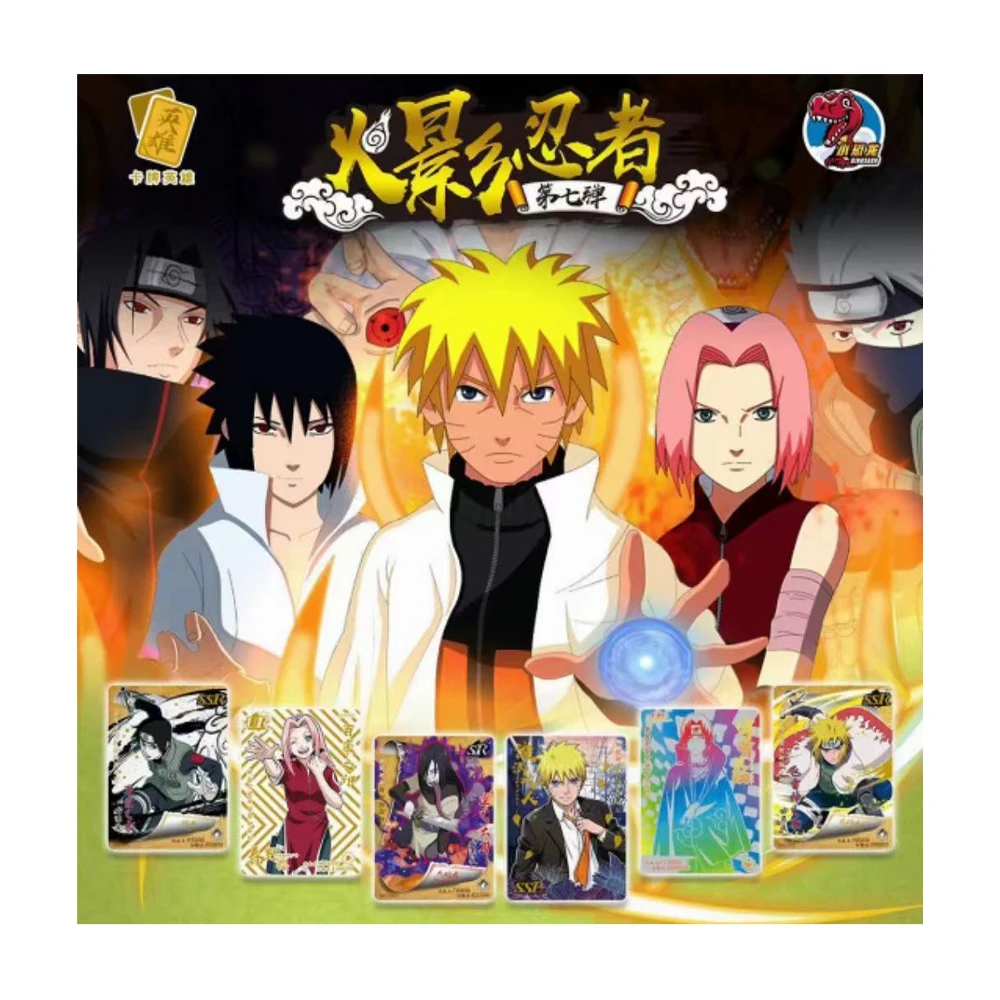 Wholesale Little Dinosaur Series Genuine Naruto Cards Soldier Complete Works Series Anime Character Card Child Toy Set box