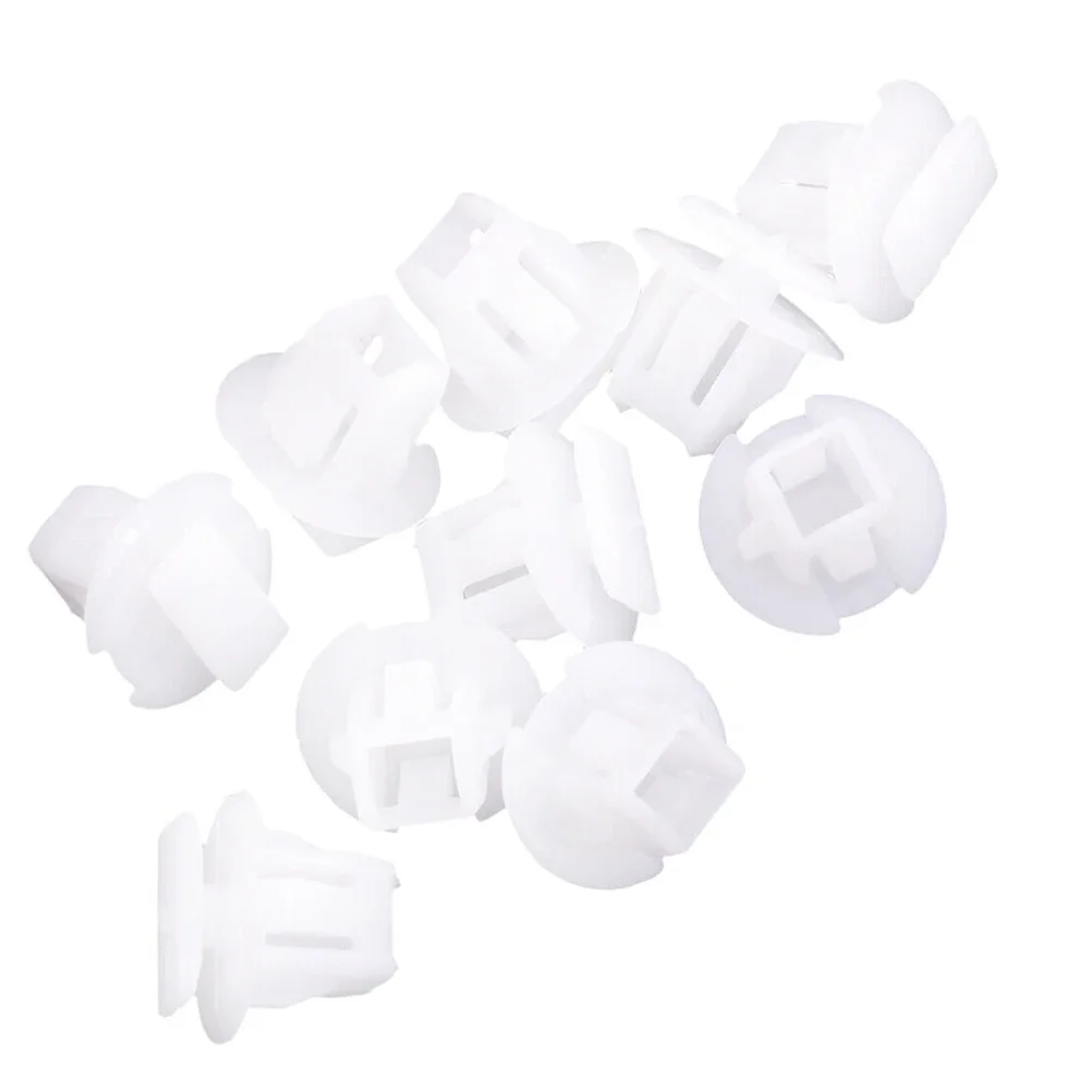 For Nissan Auto Parts Nylon Clip 10 Pieces 76882JG00A Car Accessories Dustproof Nylon Tool Wheel Opening White