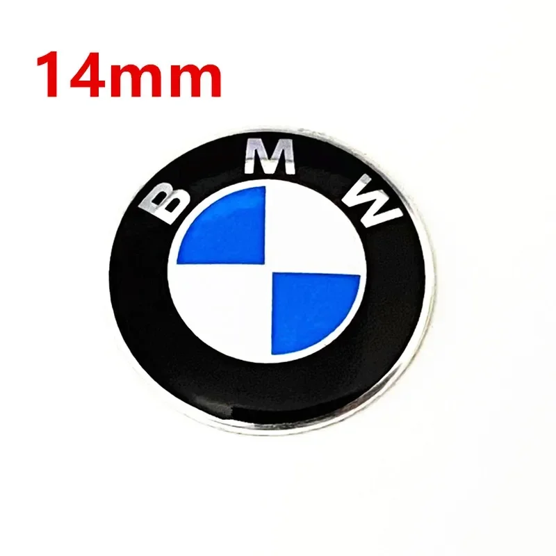 For BMW M X3 X5 X6  10 Pcs 3D Metal Aluminum 11mm 14mm Car Key Badge Emblem Sticker Logo Decal Symbol Labeling Auto Accessories