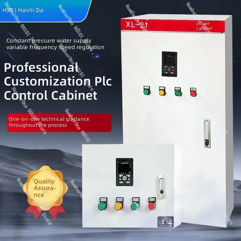 VFD Control Cabinet Constant Pressure Water Supply Distribution Box PLC Motor Governor Frequency Converter Pump Station