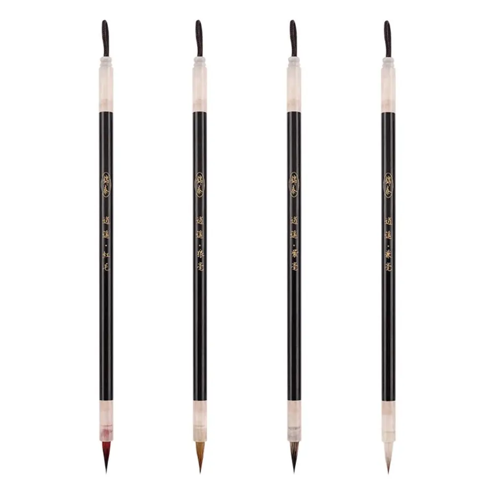 Traditional Chinese Calligraphy Brush Oil Painting Oil Watercolor Scriptures Writing Brush Wolf Hair Wood Art Paint Brush