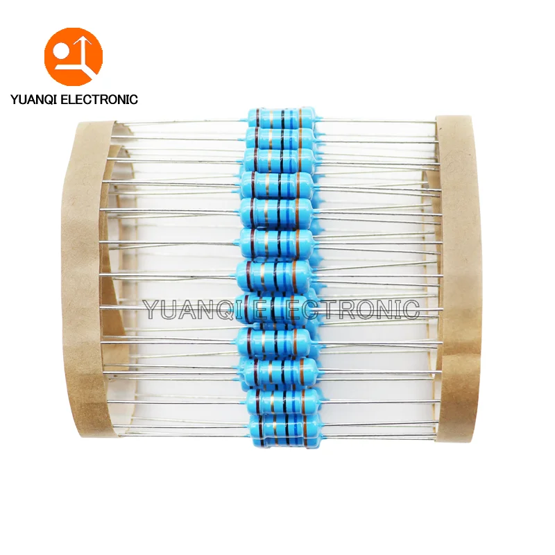 20pcs 1W Metal Film Resistor 1% 1R-2.2M 0.1R 0.22R 1R 150R 1K 3.3K 5.6K 10K 33K 51K 220K 510K 10 33 100 150 220 470 1M ohms