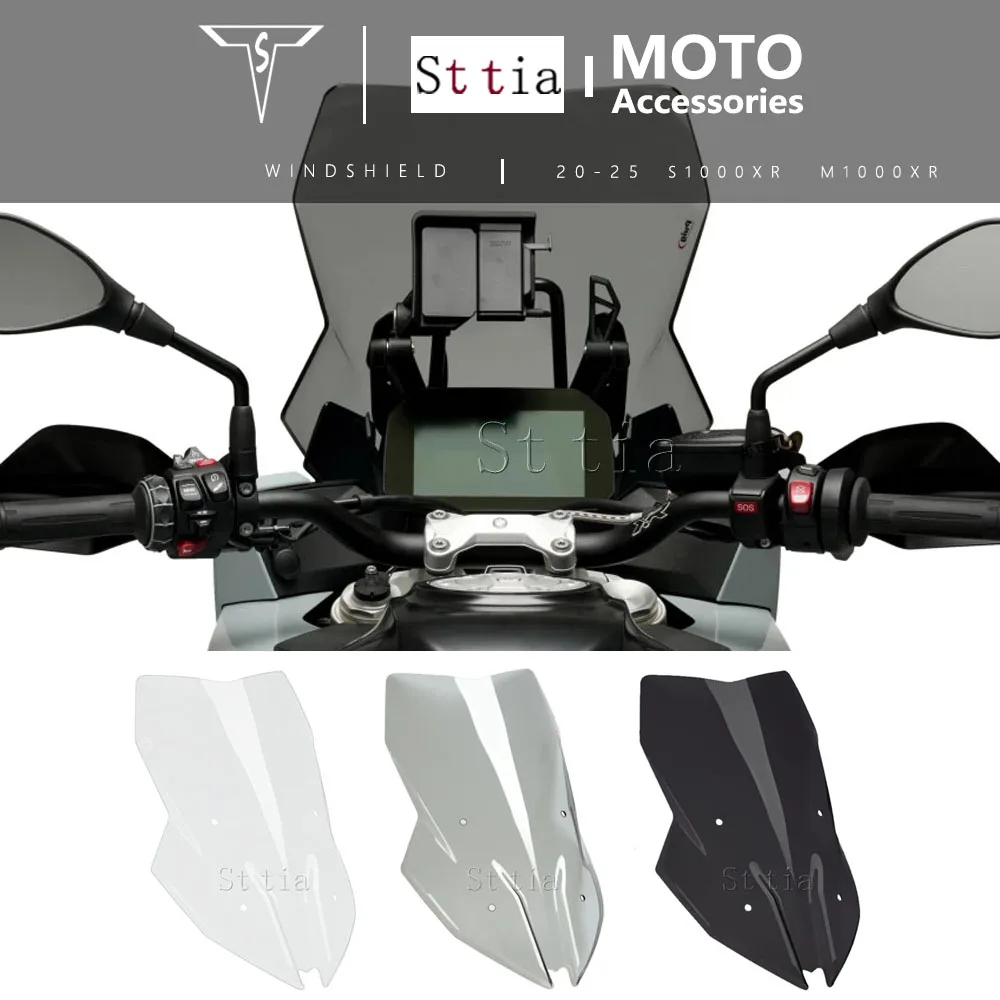 

Motorcycle Windscreen Windshield Screen Shield Wind Deflector For BMW S1000XR M1000XR 2020 2021 2022 2023 2024 2025