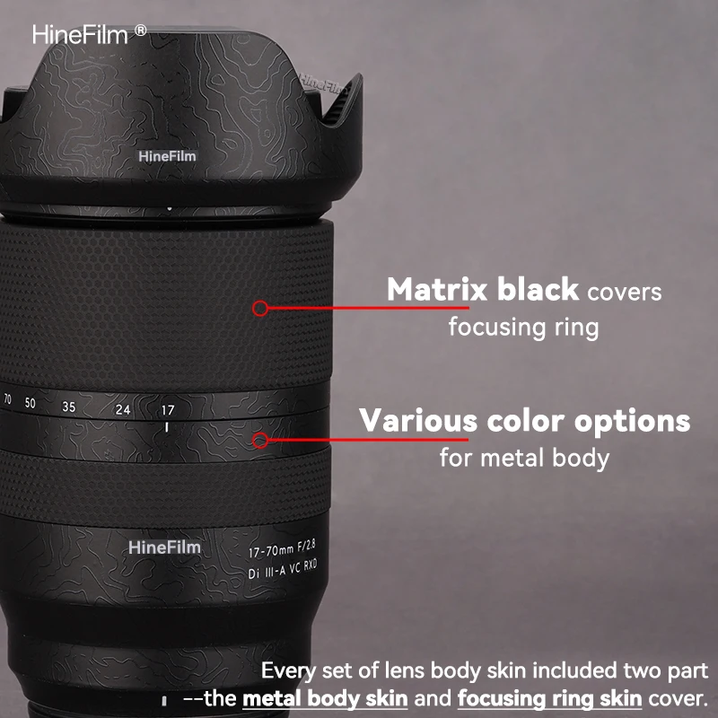 1770 Ống Kính Bảo Vệ Da Cho Ống Kính Tamron 17-70Mm F2.8 Di III-A VC RXD Cho Fuji X Mount ống Kính Decal Da Chống Trầy Xước Áo Bọc
