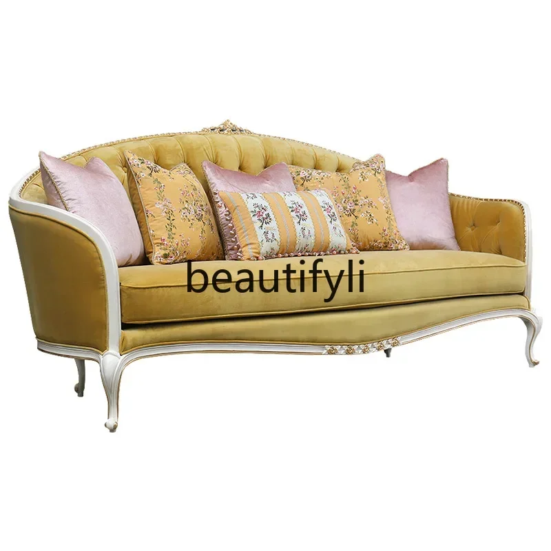 

French furniture European fabric sofa luxury large sofa complete