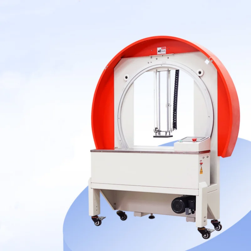 High-Speed Carton/Food Foam Box/Courier Box Rotating Tape Strapping Machine Automatic Tape Wrapping Packing Machine