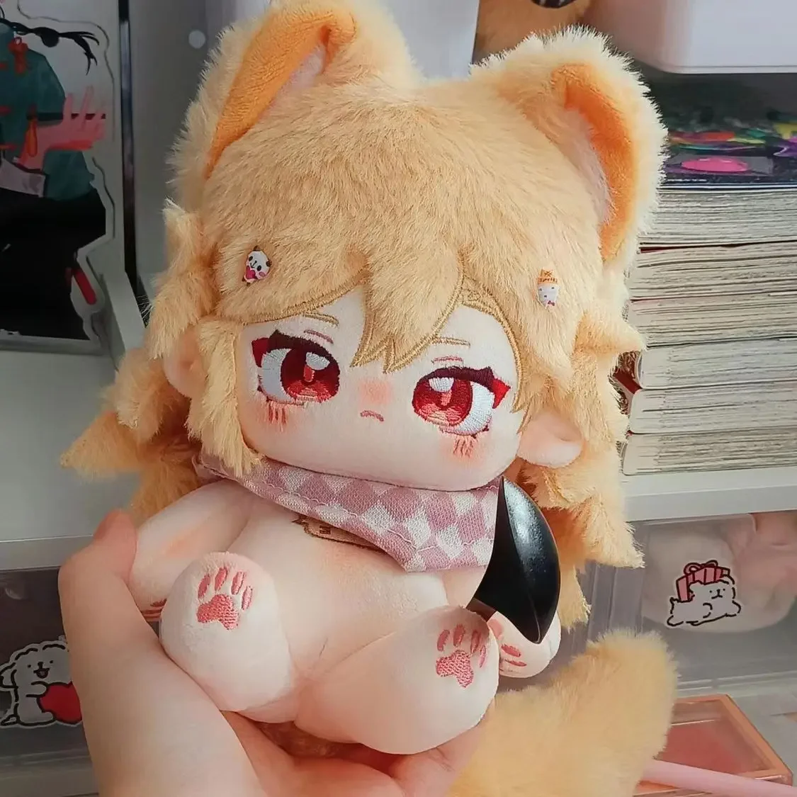 Genshin Impact Kaveh Plushie Stuffed fur s Up Cotton Butter Figure Models, Mascotte Butter Toys, Jeu en stock, Envoyer à des amis, Adulte, 20cm