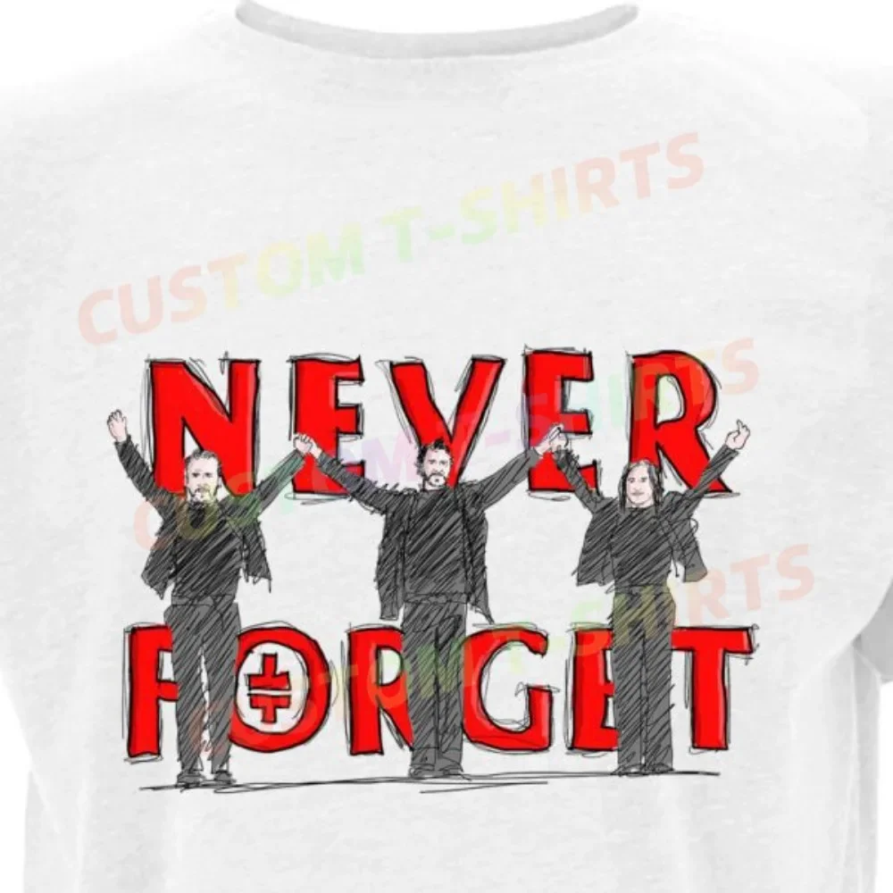 

153 236_Take_That_–_Never_Forget Fans' comic-style hand-drawn pattern T-shirts for both men and women in summer