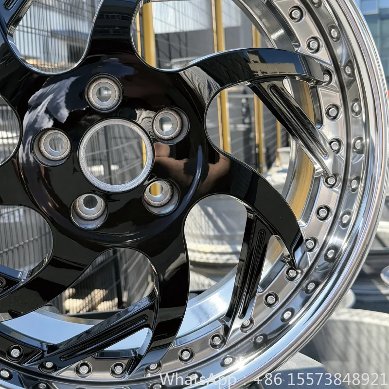 2 Piece Custom Deep Dish Forged Aluminum Wheels 5*100 5*108 5*112 5*114.3 5*120 5*130 Multi Spoke Performance Car for X4 X5 BRZ