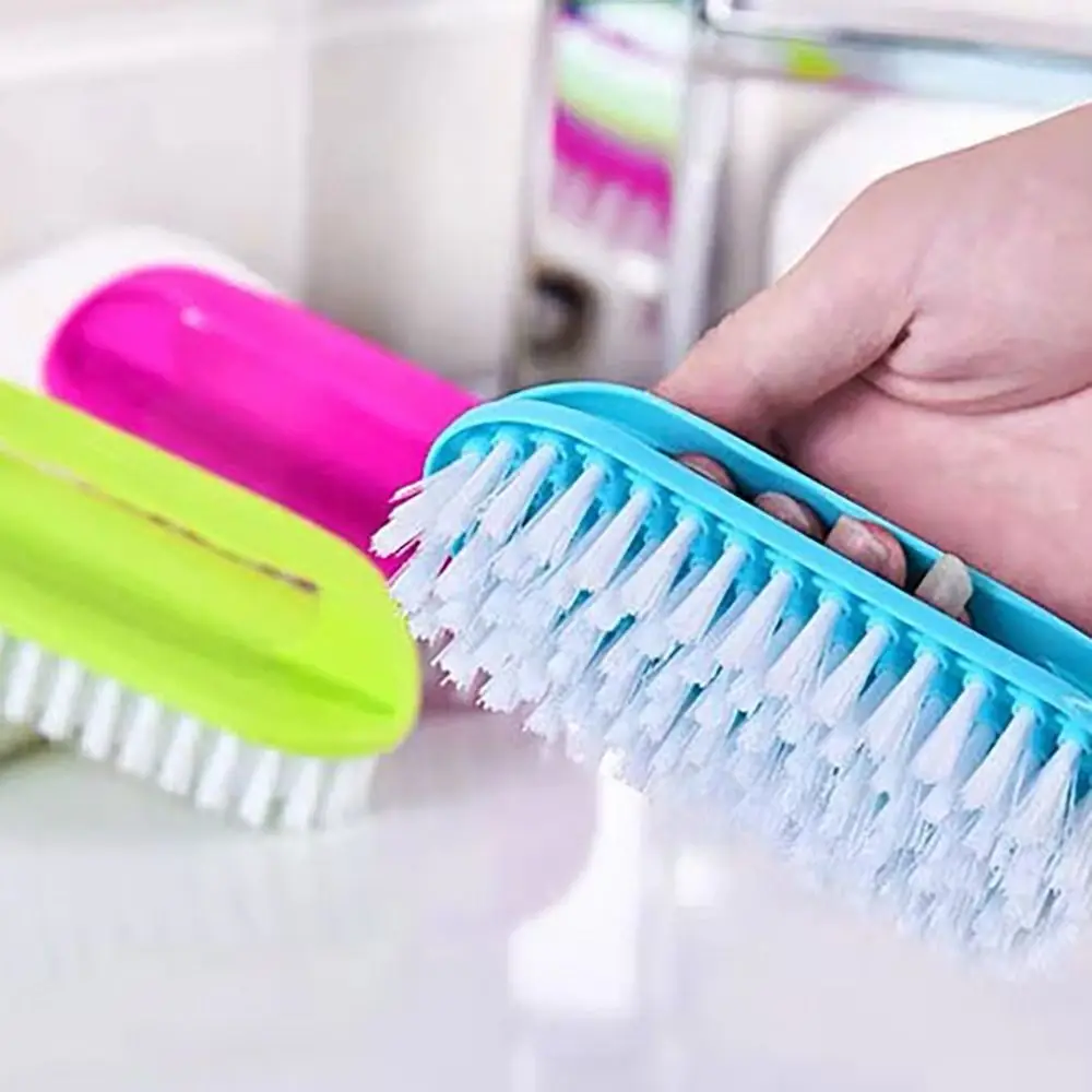 Multi-functional Plastic Shoe Brush Laundry Brush Soft Bristle Household Cleaning Brush Scrubbing Clothes Brush Decontamination