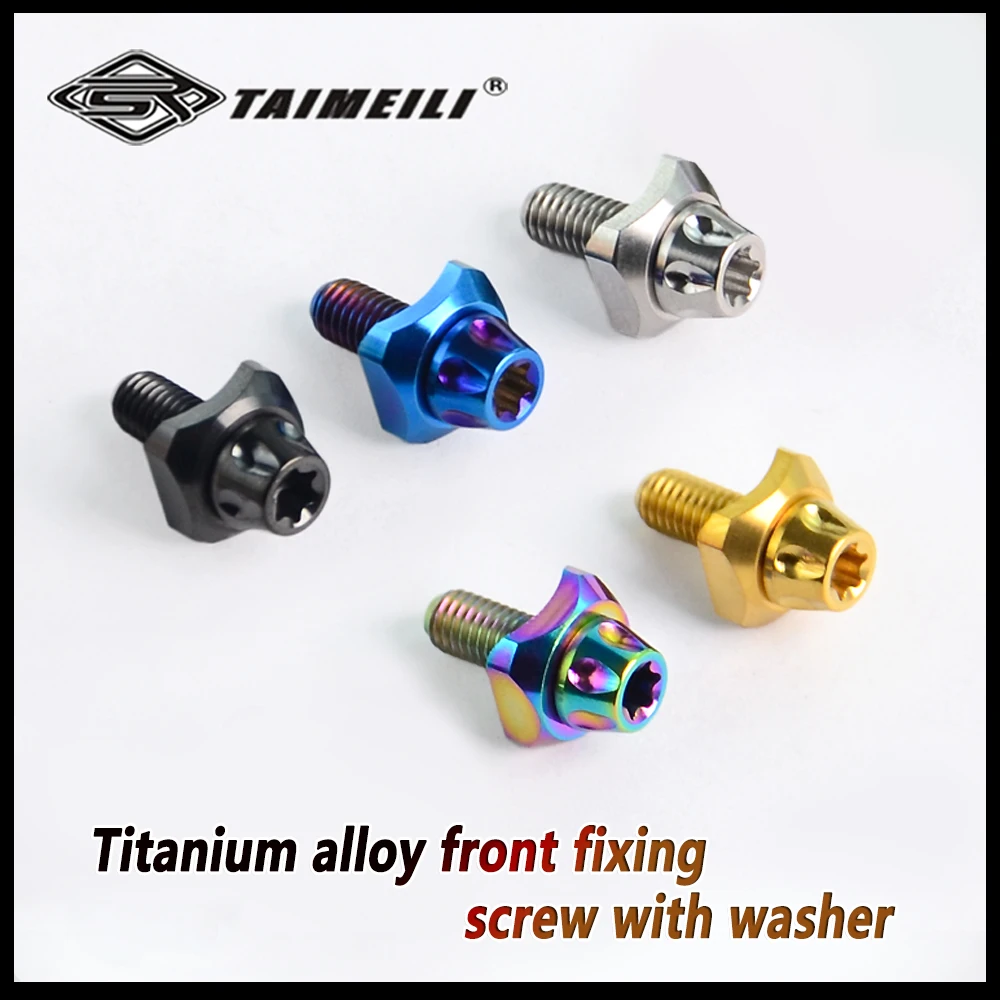 

Изогнутая шайба из титанового сплава с винтами, используемая для крепления передней регулируемой скорости велосипедов, подходит для Ximano 5800 6800 cy.