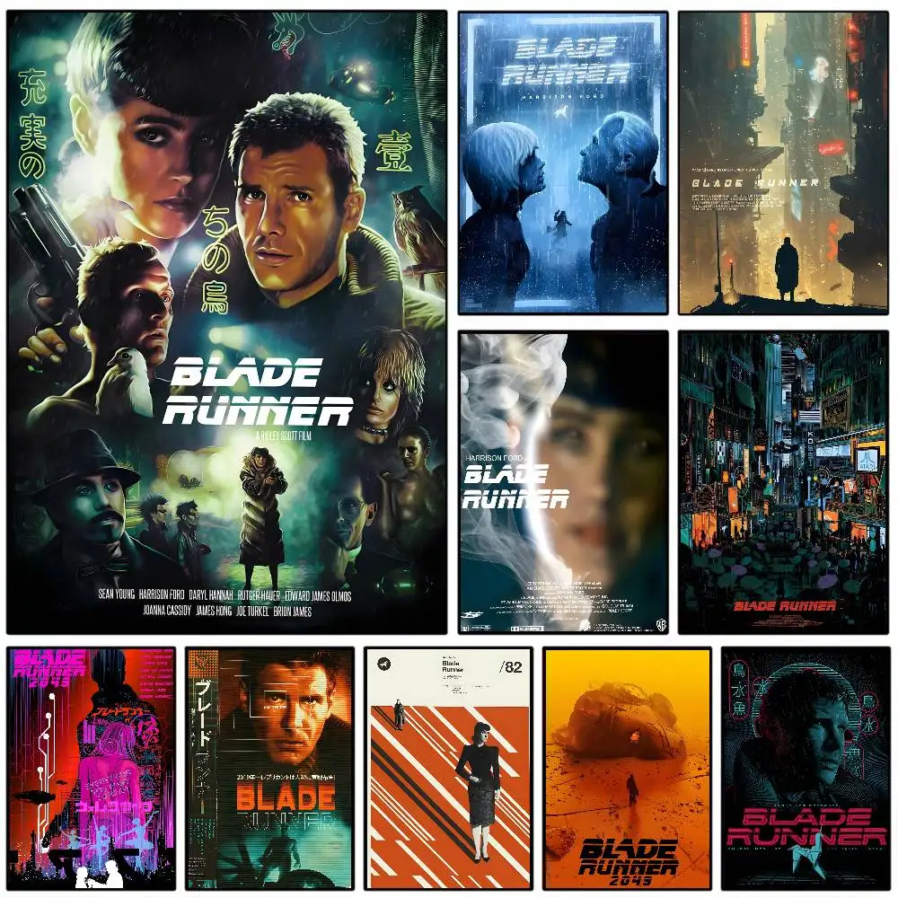Retro-Film Blade Runner, klassischer Science-Film, Vintage-Poster, Kunst mit Drucken, für Zuhause, Schlafzimmer, Wohnzimmer, Dekoration, Geschenk