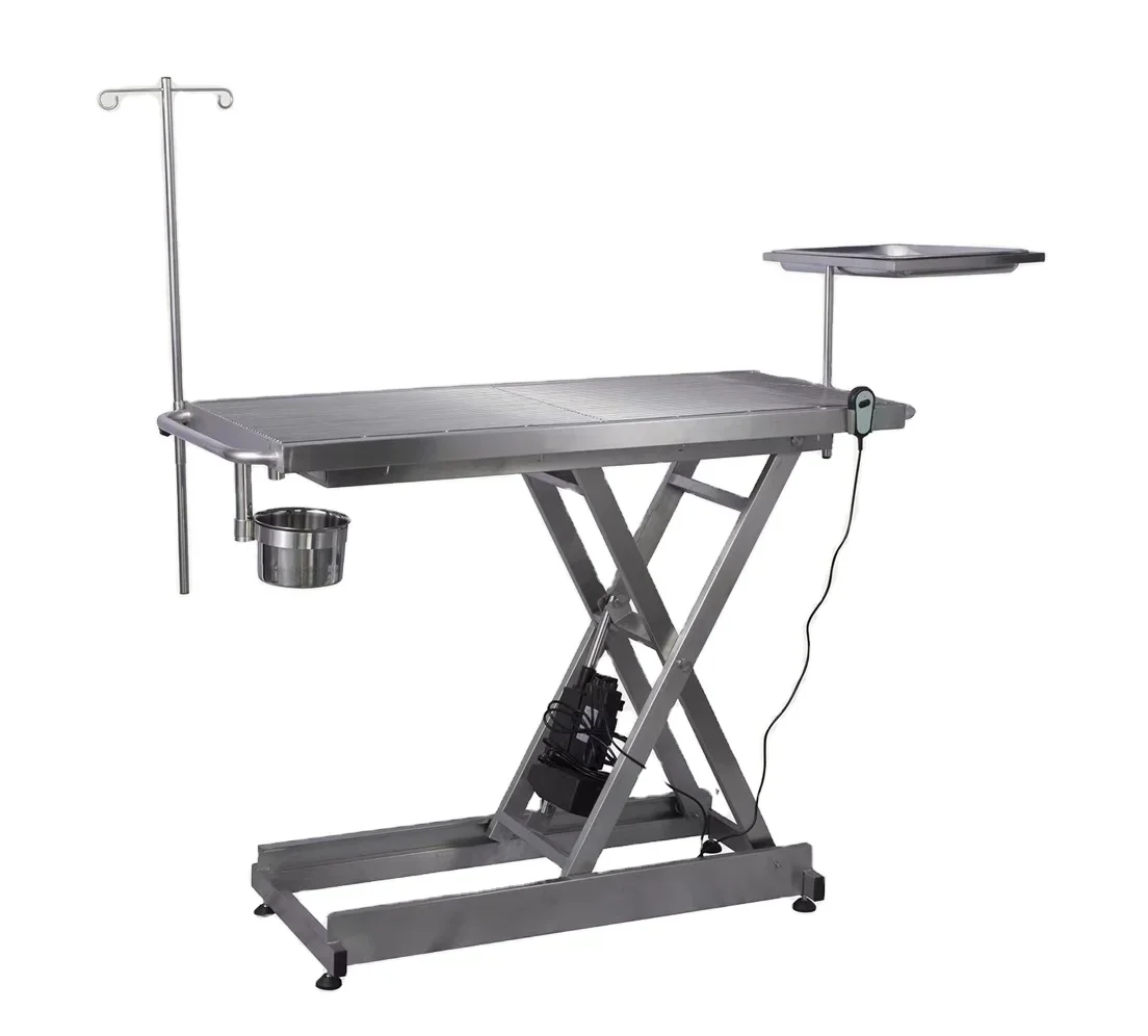 Hydraulic Elevation System Veterinary Exam Surgical Table Vet Operating Table For Dogs vet stainless steel tables