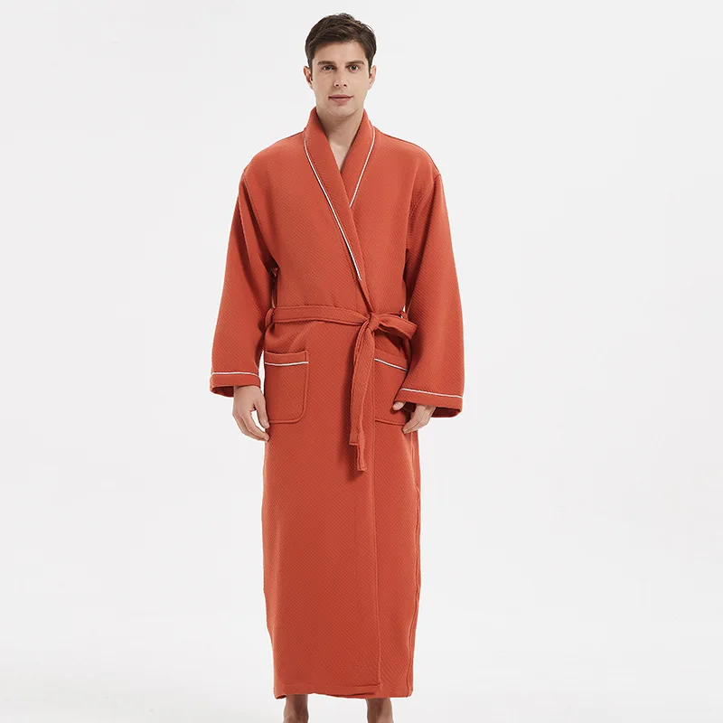 

Женский халат, хлопковая плотная одежда для сна, зимний теплый халат, повседневный халат с длинными рукавами, домашняя одежда, кимоно, халат