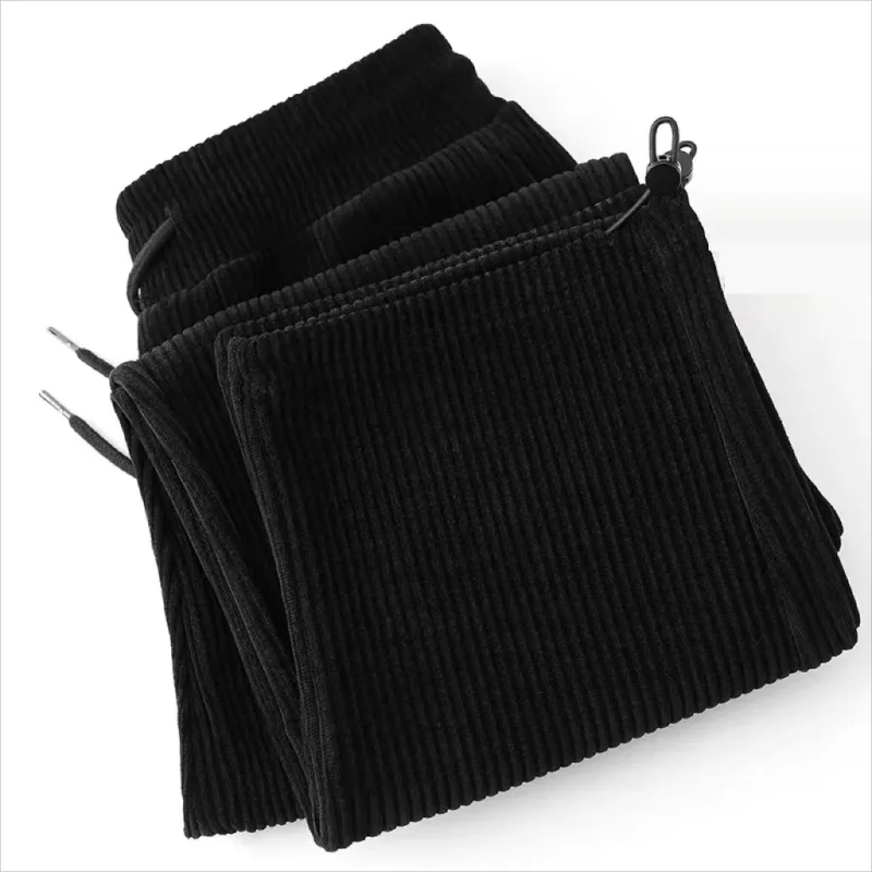 

Winter Big Size Plush Velvet Lined Straight Pants Casual Corduroy Thicken Pantalones High Waist Warm Baggy Trousers