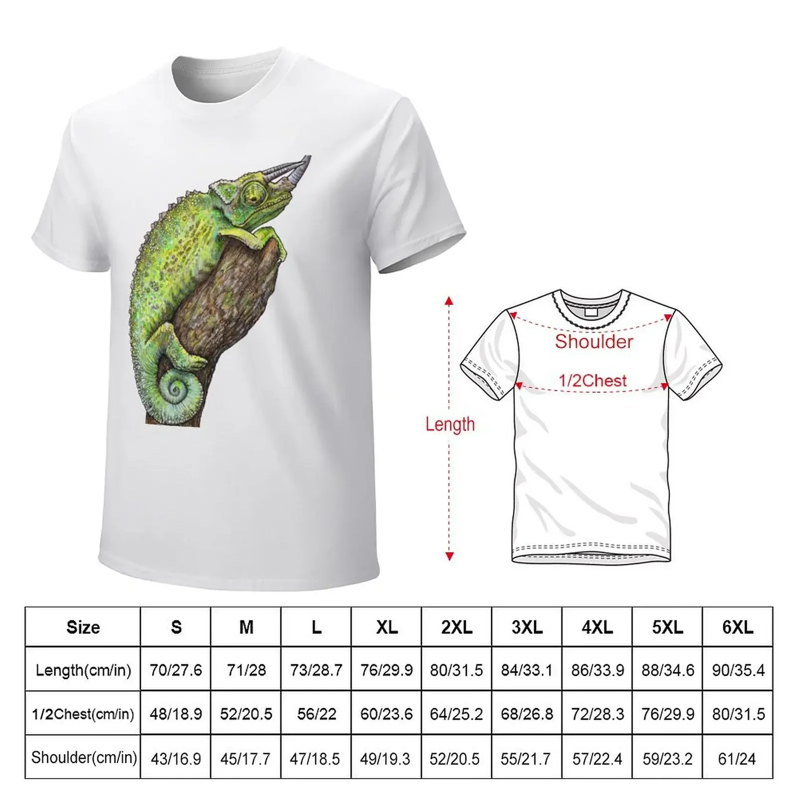 JACKSON'S CHAMELEON T-Shirt vintage tees men t shirts