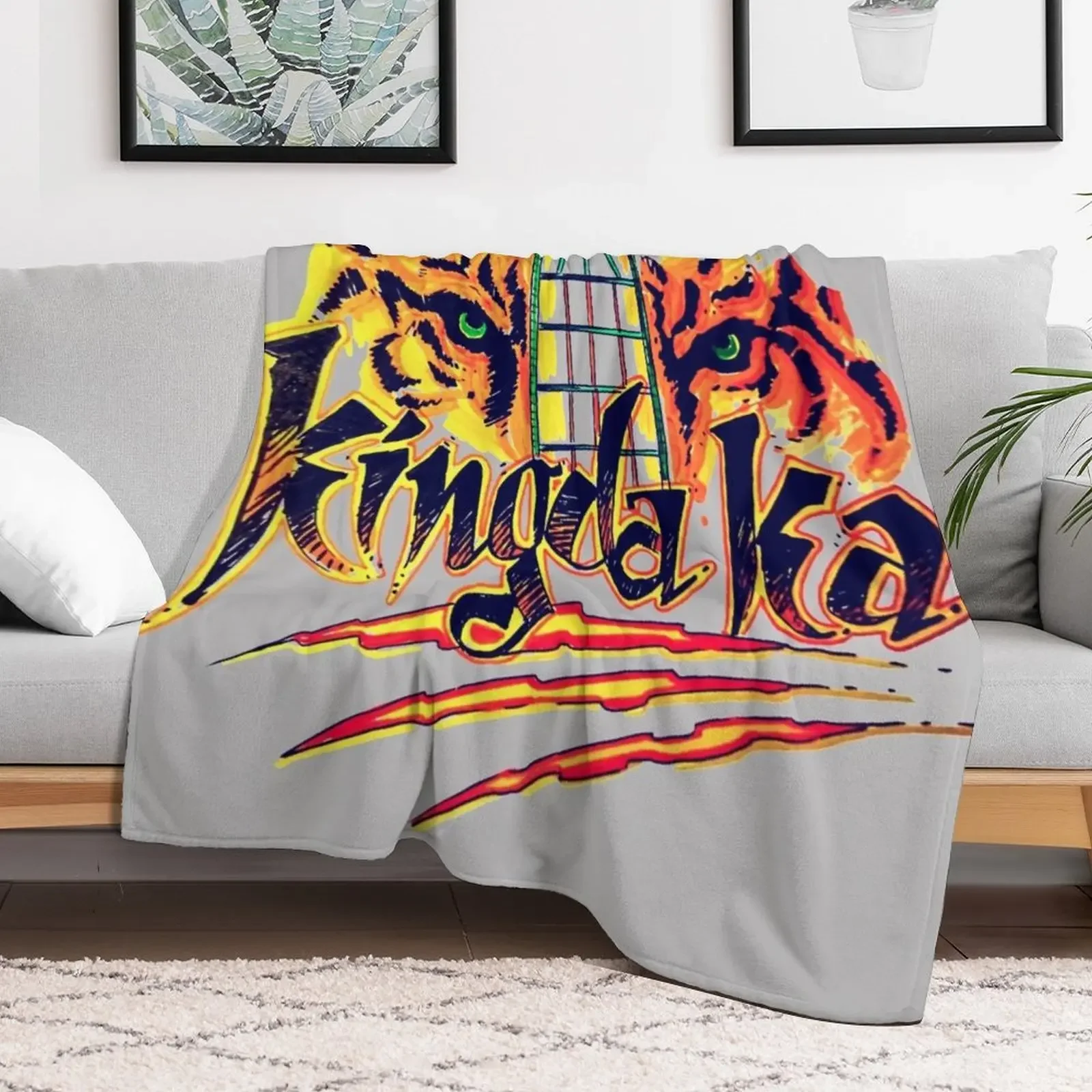 Kingda Ka Design Throw Blanket Plaid on the sofa Luxury Throw Blankets