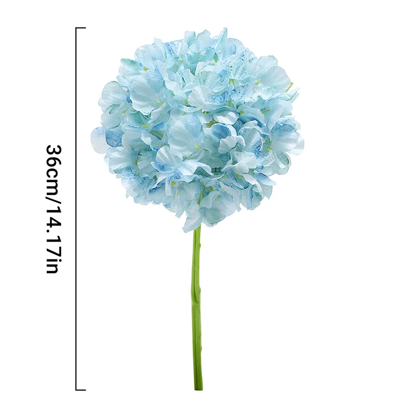 1/2 Stücke Hortensien Künstliche Blumen 36 cm Gefälschte Blumenstrauß für Wohnkultur Garten Hochzeit Dekoration Vase Arrangement Ornament – Detail 2