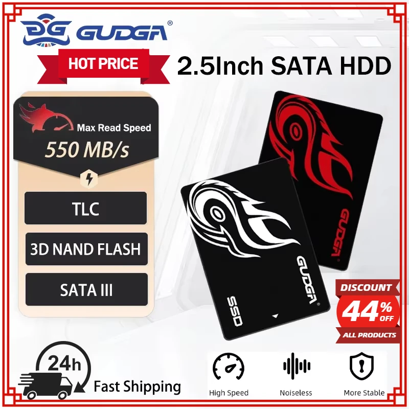 GUDGA 2.5 "SSD SATA3 1TB 2TB SATAIII Cứng Disco Nội Bộ Duro Ổ Bên Trong Ổ SSD Ổ Cứng Cho Laptop Deskto