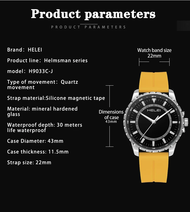 ساعة يد مضيئة من السيليكون المغناطيسي للرجال ، ساعة كوارتز غير رسمية ، حزام تاريخ ، موضة رياضية ، جديدة