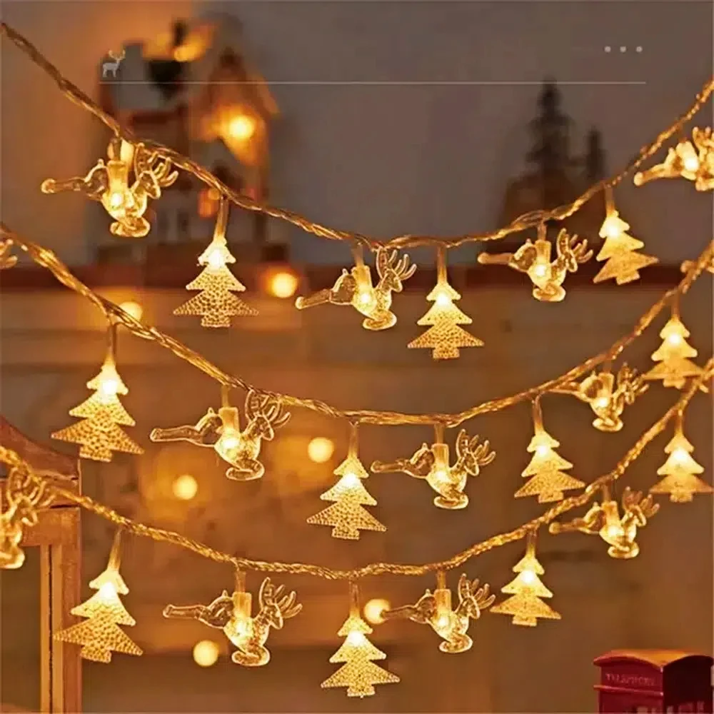 

3M Christmas Decorations for Home Snowflake String Lights Fairy Tree Garden for Party Home Xmas Decor Indoor Tree Decorations