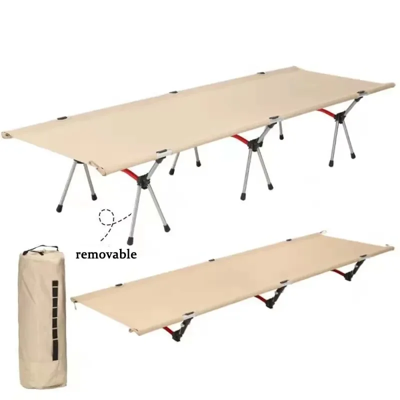 

190cm Portable Folding Bed chair Camping Ultralight Aluminum Alloy Sleeping Cot for Outdoor Hiking Travel lounge bed chair