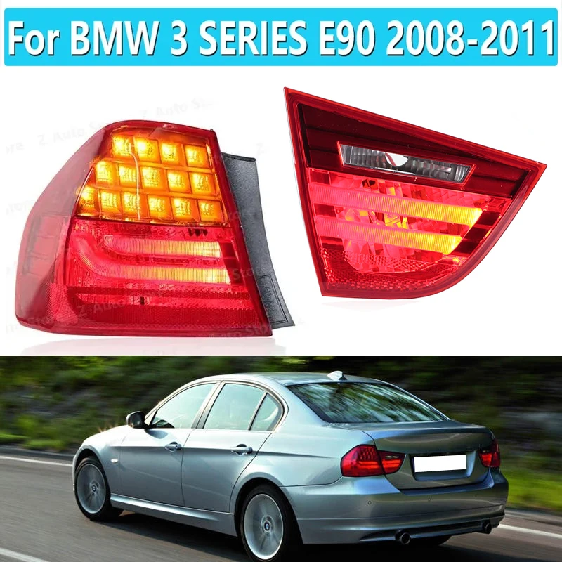 Rear Tail Lamp Light For BMW 3 SERIES E90 2008-2011 LED Light Back Side taillights Stop Brake light Fog 63217289426 63217289425