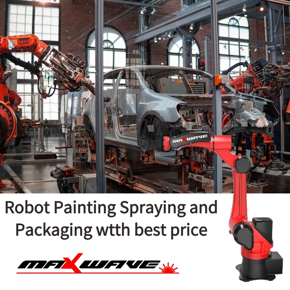 

MAXWAVE 6 Axis Industrial Robot Painting Spraying and Packaging Robot Arm Six-axis Intelligent Industrial Robot