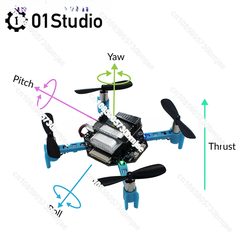 Four Axis Aircraft UAV Remote Control Aircraft Python Programming Open Source DIY ESP32-S3