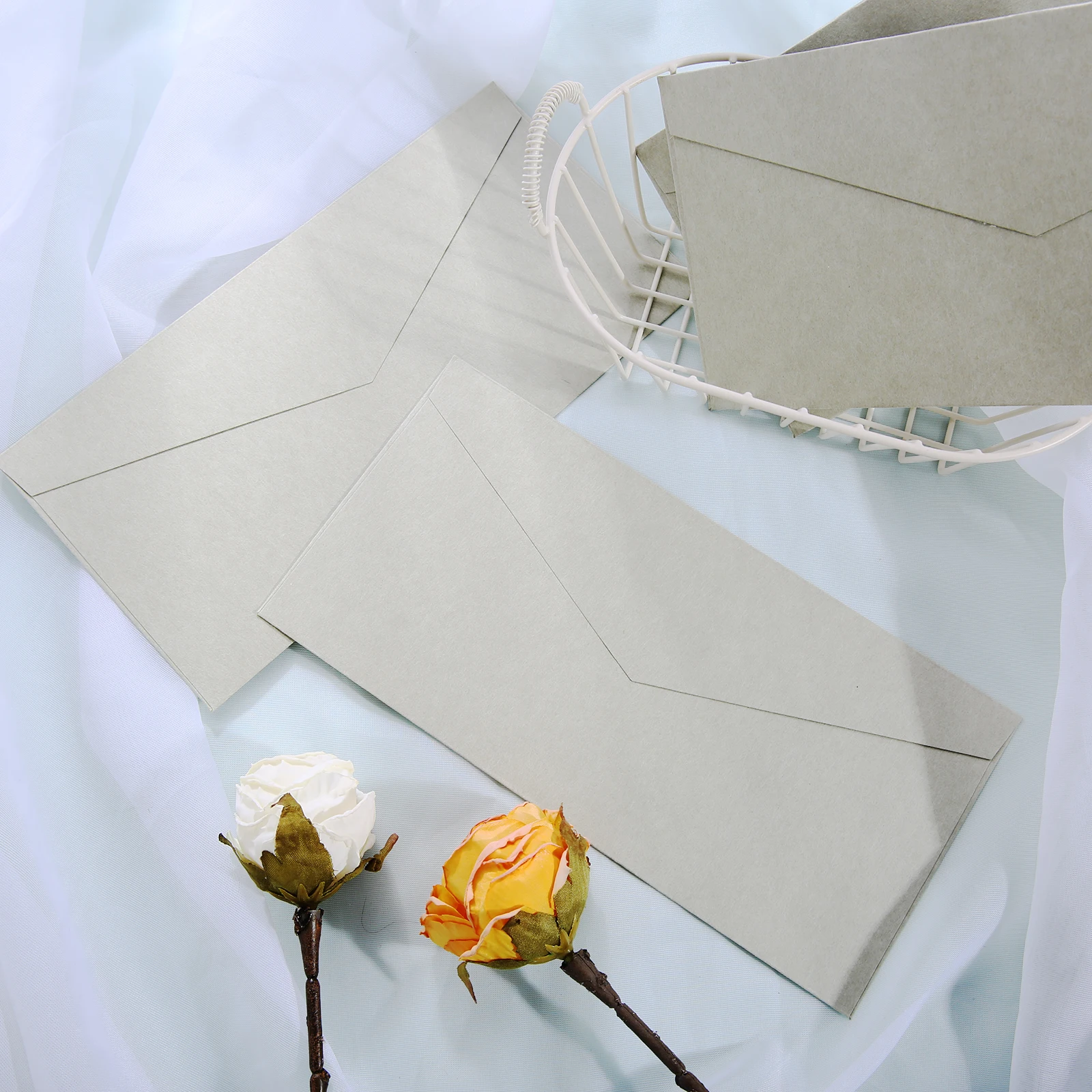 

10Pcs Gray/Black/Green/Burgundy Vintage Solid Envelope,22x11cmPostcard Gift Box Card,For Greeting Cards Invitation Letters