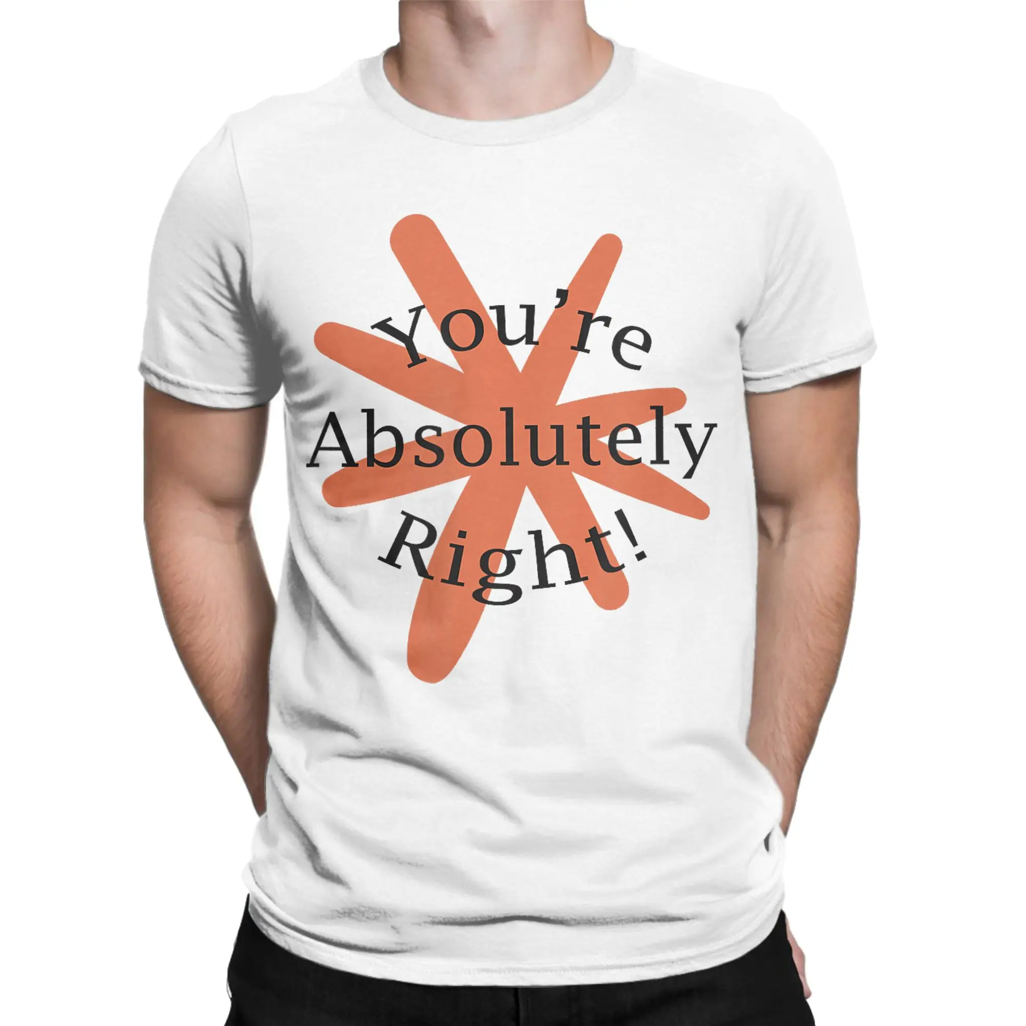 Claude Code You're Absolutely Right  Accessories Men Women T Shirt Pure Cotton Tee Printed  T-shirt Clothing
