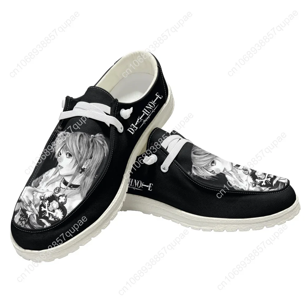 Death Note Casual Shoes Men Woman Cartoon Cute Anime Flat Shoe Breathable Indoor Outdoor Lightweight Footwear Couple Custom Made 2