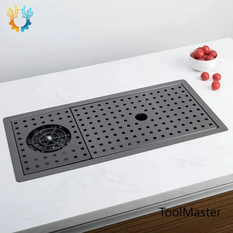 【2026】304 Stainless Steel Single-Bowl Kitchen Sink With Hidden Cup Washer And Narrow Basin
