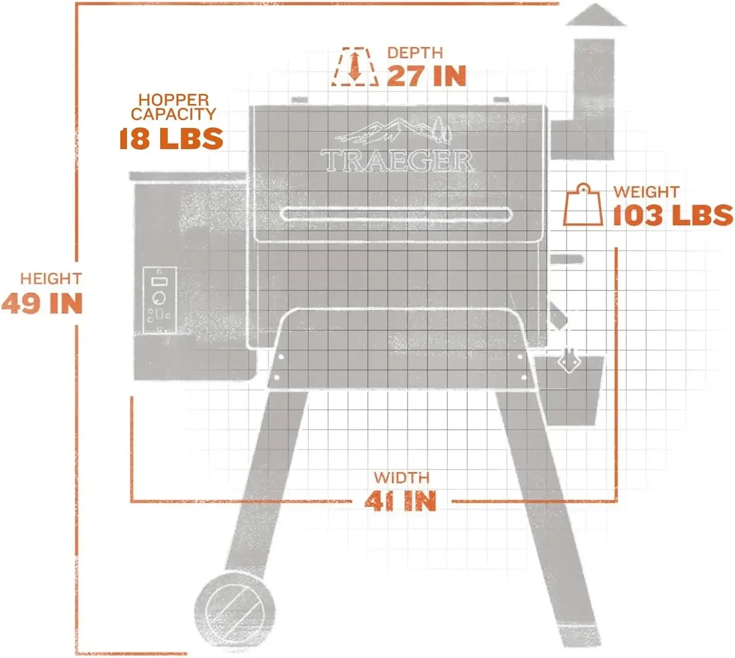 Afbeelding 6: Voor Grills Pro 22, elektrische houtpelletgrill en roker