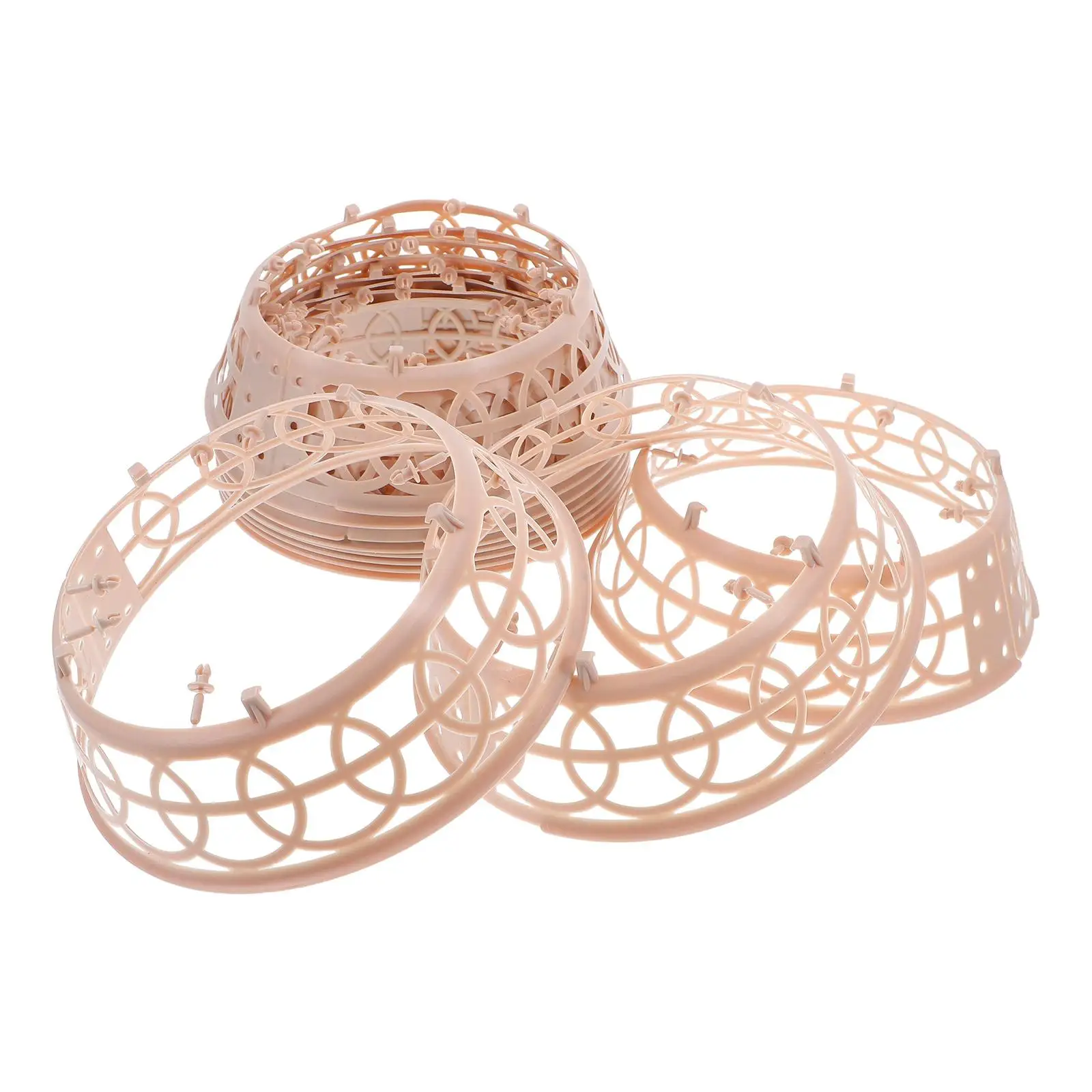 10 Pcs Hat Shaper Cap Ring Fixing Frame Protector Bumper Hard Suspension Liner Plastic Replacement Adjustable Size