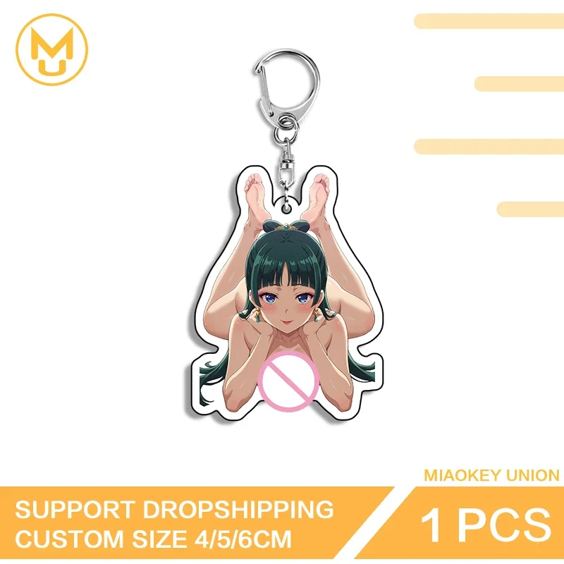 Enchanting Maomao Prone Posture Key Chains Glaring Alluring Creative Accessories Versatile Fashionable Anime Pendant Props