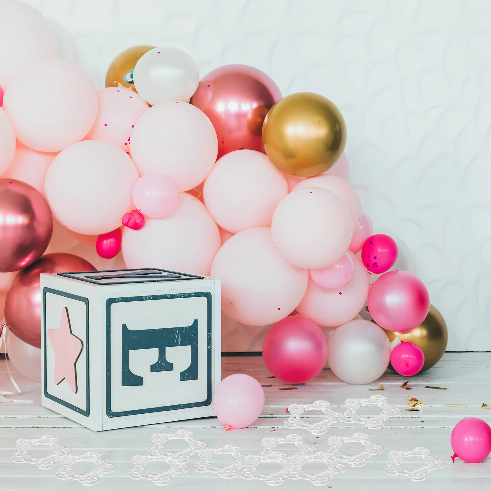 

100 Pcs Balloon Buckles Wedding Clips Accessories for Decorating Party to Tie off Balloons