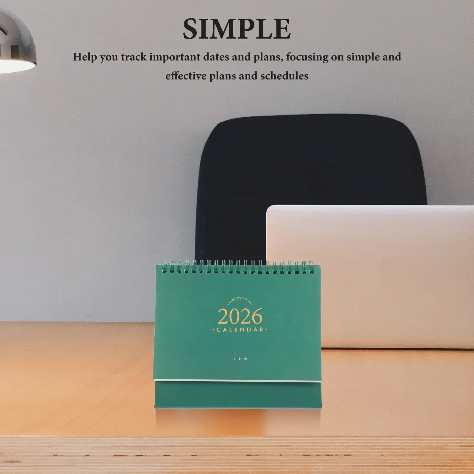 

2026 Standing Desk Calendar Mini Flip Twin-Wire Bound Compact Small Desktop Calendar for Daily Tasks Goals Reminders Office Home