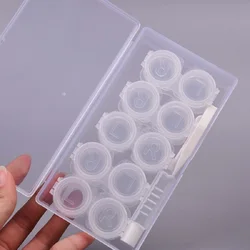 New PP box five pairs of transparent buckle contact lens case, contact lens care box