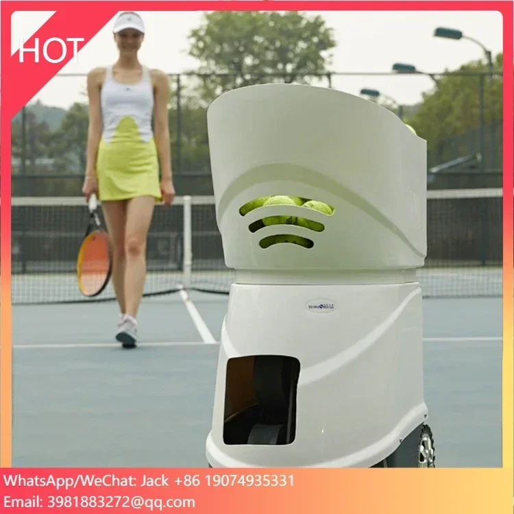 Mobile APP Remote Control Portable Automatic Throwing Training Tennis Ball Pitching Machine